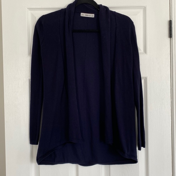 Womens Zara Navy Blue Cardigan - Picture 1 of 3